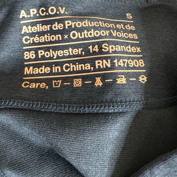 Atelier De Production Et De Creation x Outdoor Voices APC Gray Leggings Womens S - Picture 9 of 11